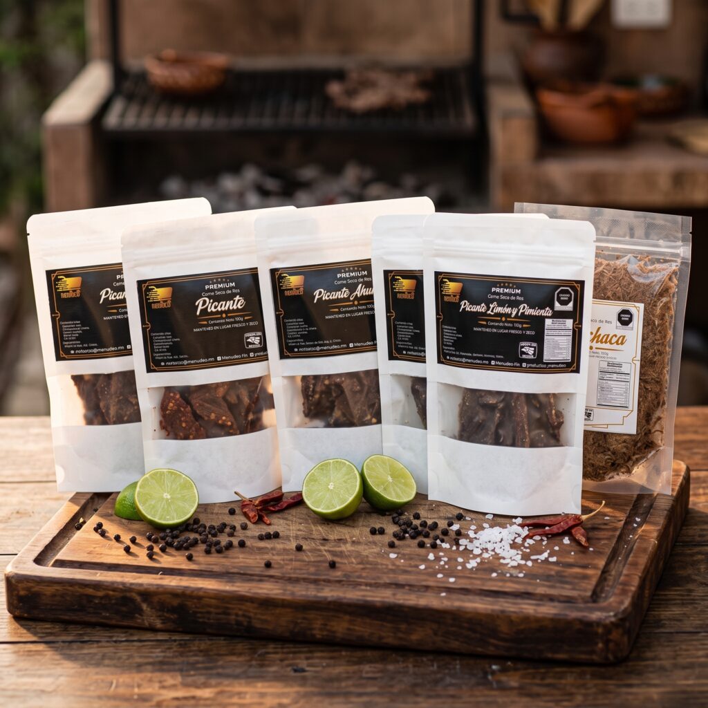 Colección productos de carne seca